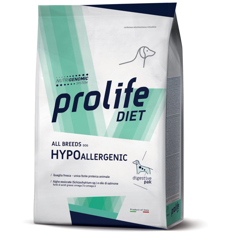Prolife Diet All Breeds Hypoallergenic Quaglia 8kg Prolife Diet All Breeds Hypoallergenic Quaglia 8kg